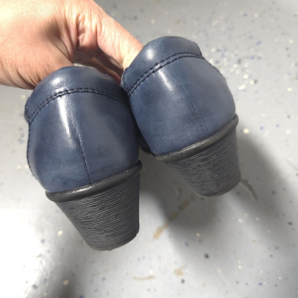 Earth Origins Navy Blue Leather Comfort Loafers Women's Size 9 EUC - Picture 4 of 12